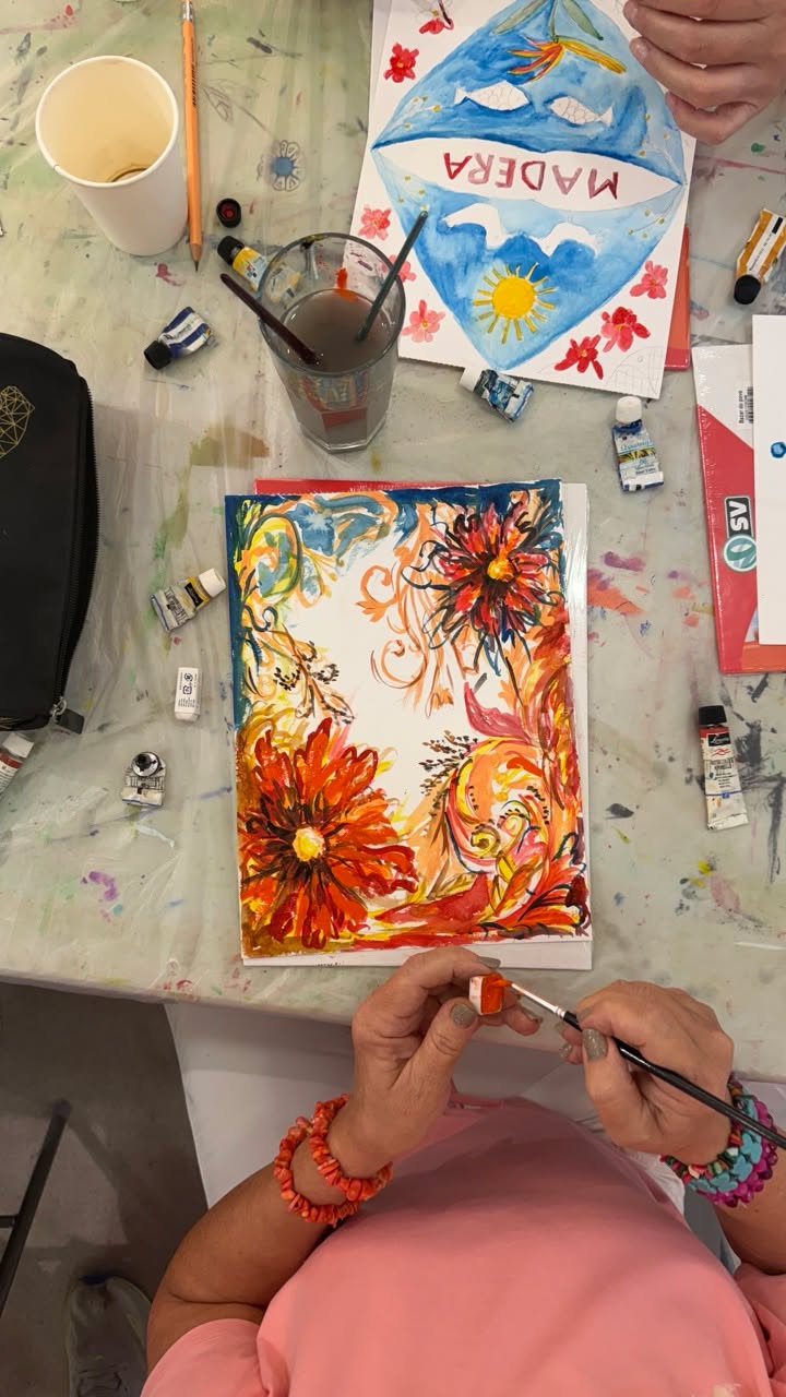 A tu kolejna porcja zdjęć z naszych warsztatów malarskich!  Działanie jest finan...