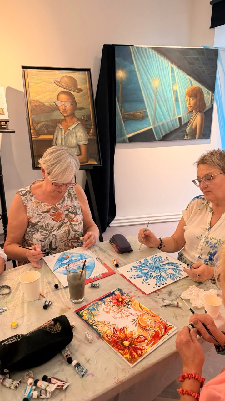 A tu kolejna porcja zdjęć z naszych warsztatów malarskich!  Działanie jest finan...