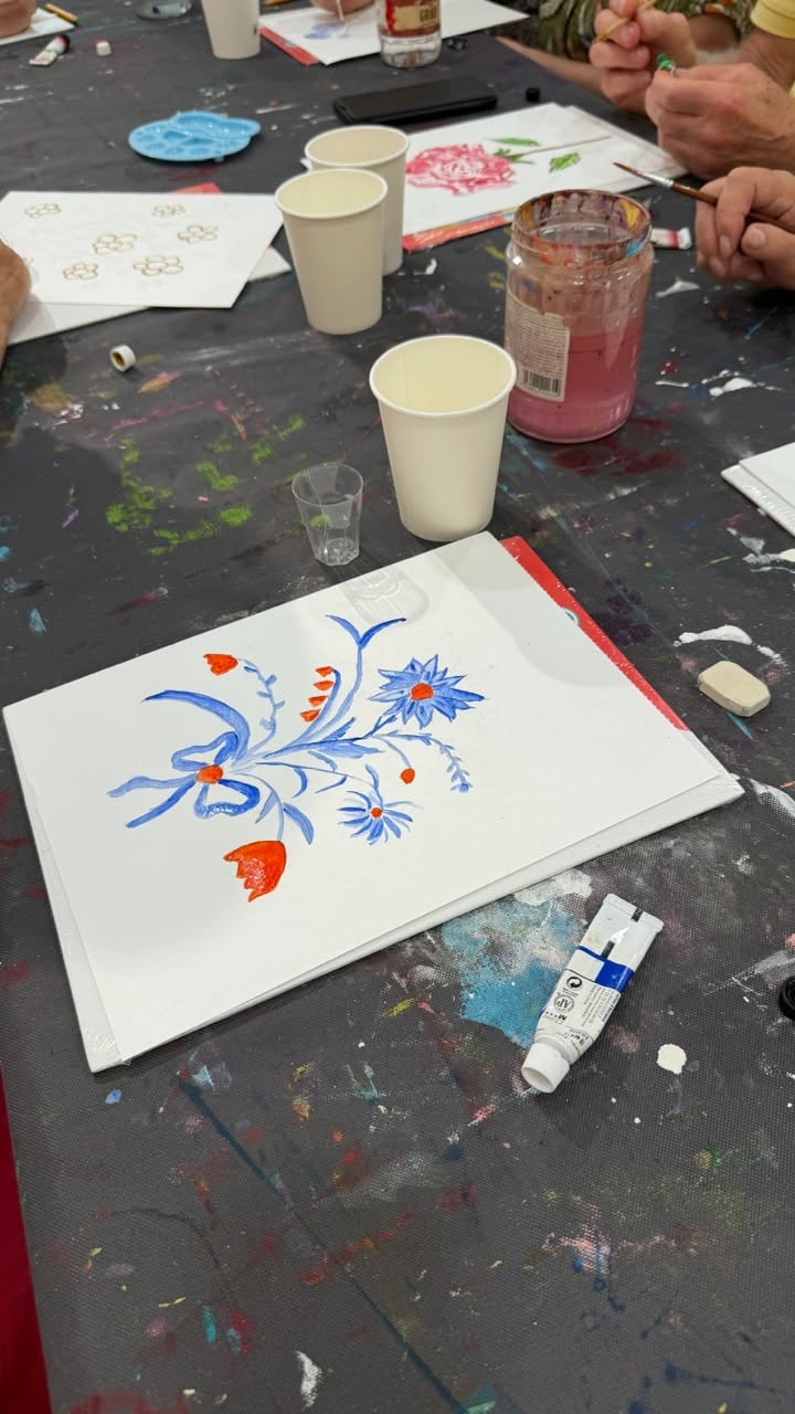 A tu kolejna porcja zdjęć z naszych warsztatów malarskich!  Działanie jest finan...