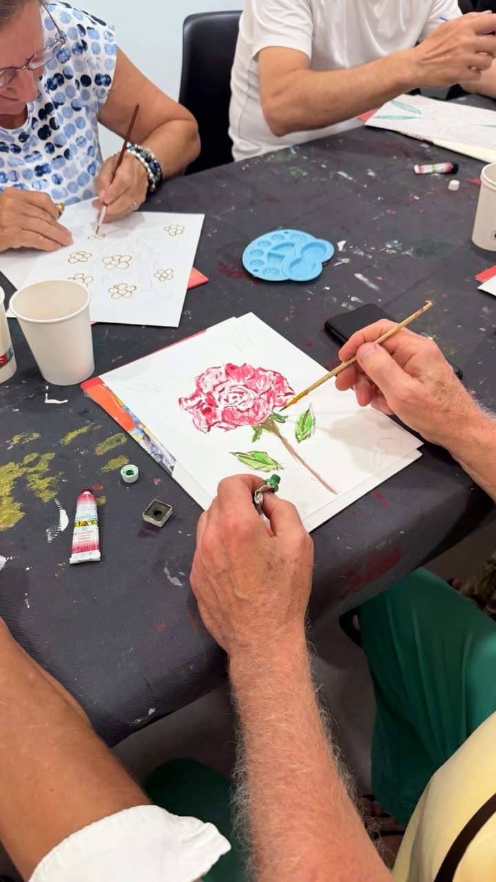 A tu kolejna porcja zdjęć z naszych warsztatów malarskich!  Działanie jest finan...