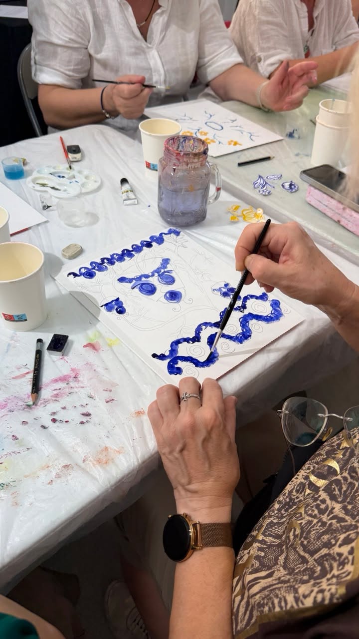 A tu kolejna porcja zdjęć z naszych warsztatów malarskich!  Działanie jest finan...