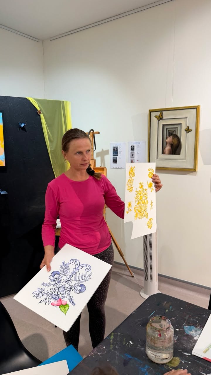 A tu kolejna porcja zdjęć z naszych warsztatów malarskich!  Działanie jest finan...